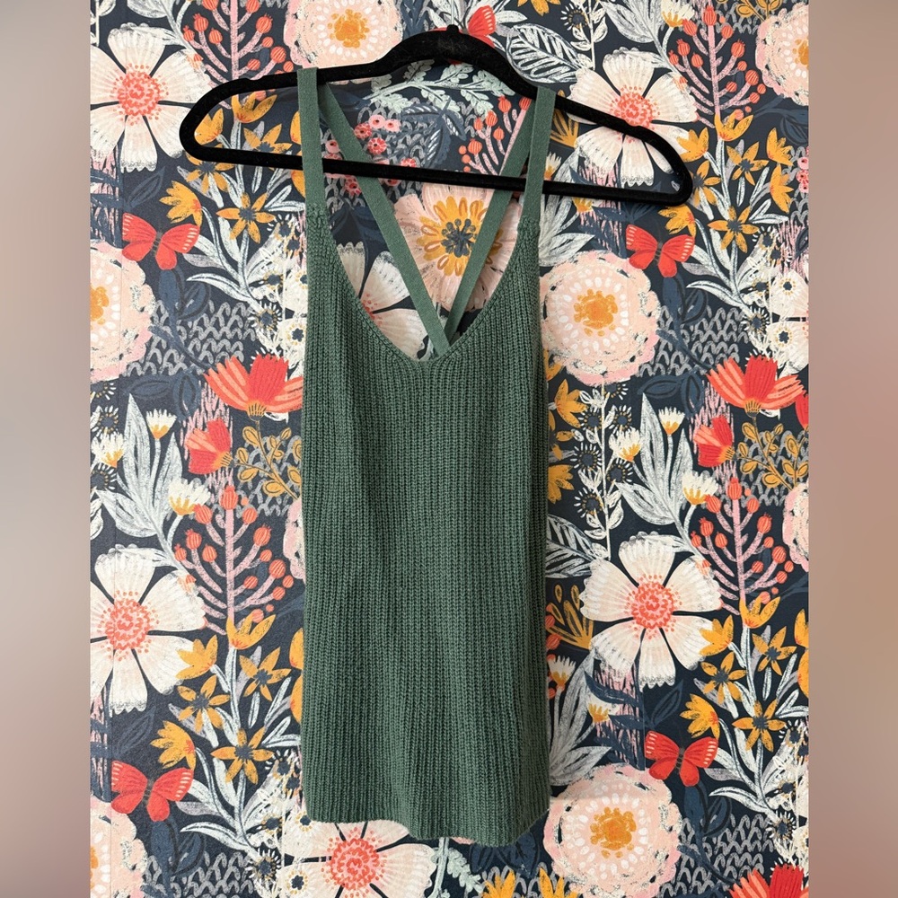 Pink Republic Forest Green Knit Top